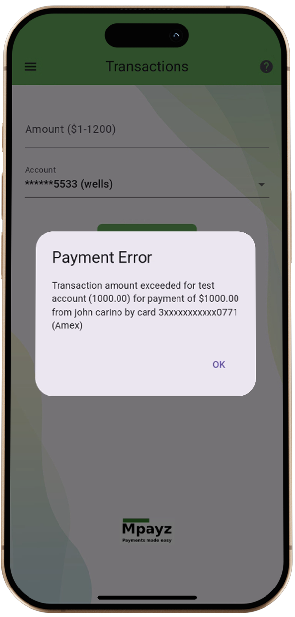 PAYMENT DECLINE